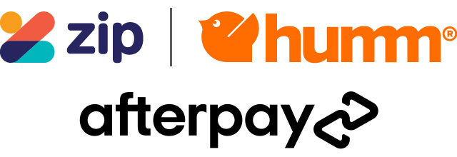 Zip, Humm and Afterpay logos